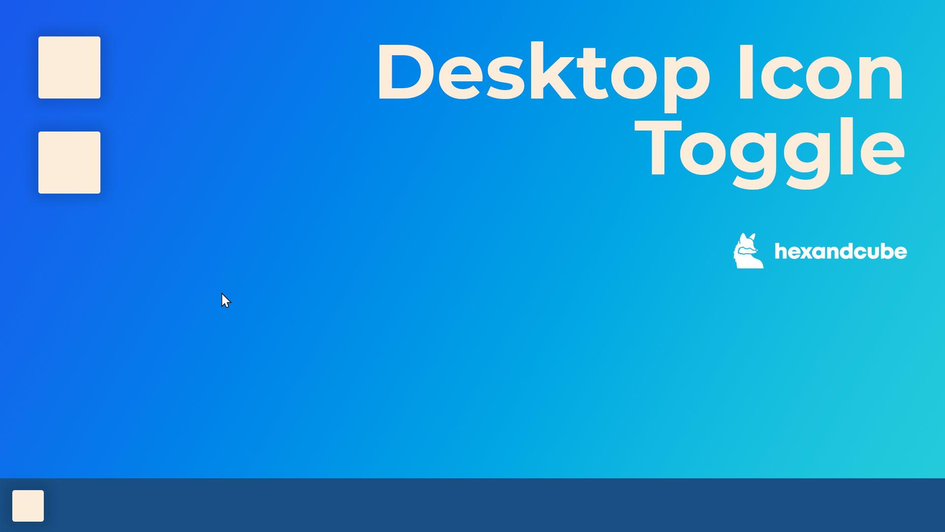Desktop Icon Toggle for Windows